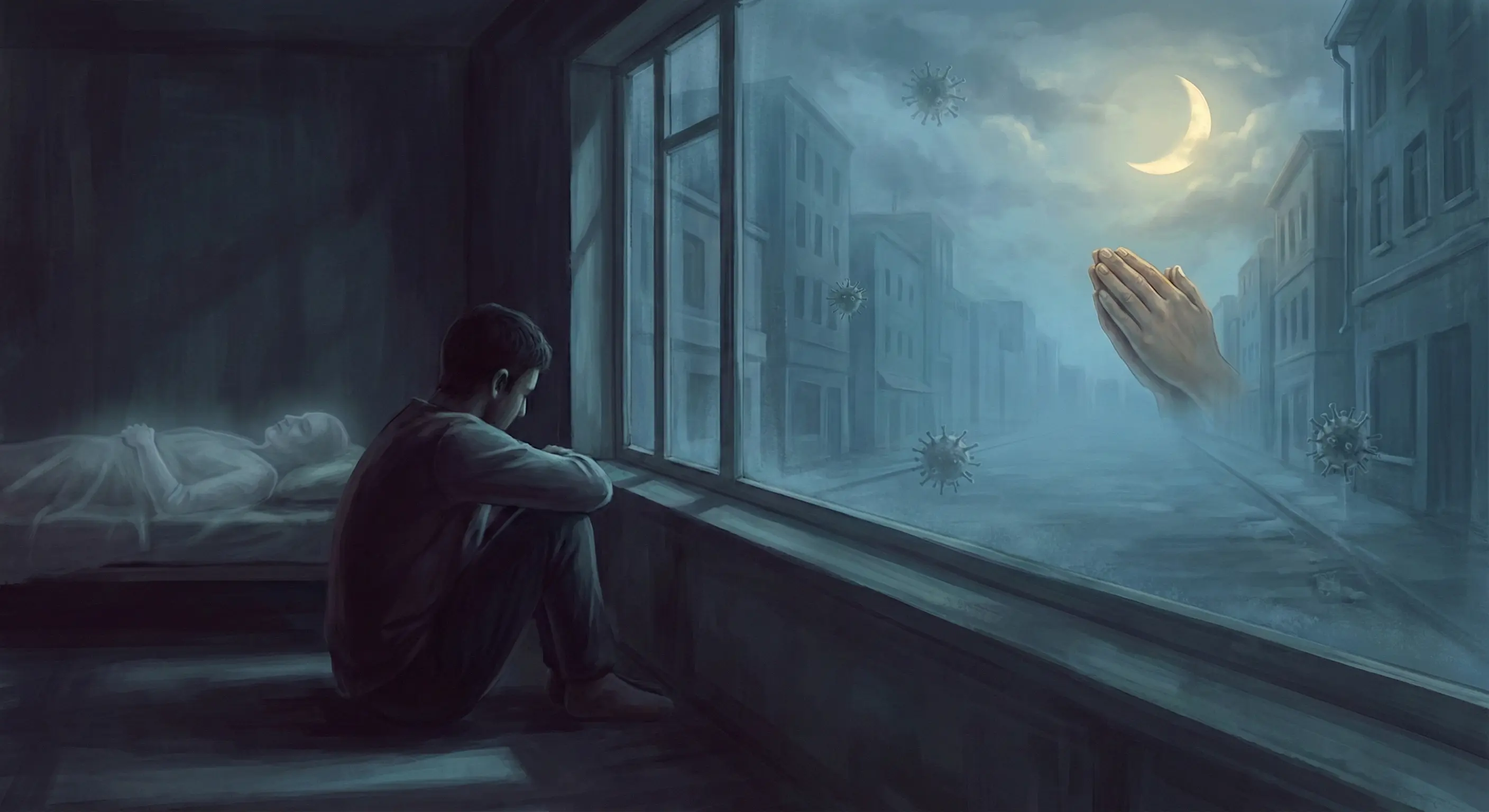 بَاتَ الفَقْدُ مُضْطَجِعَا